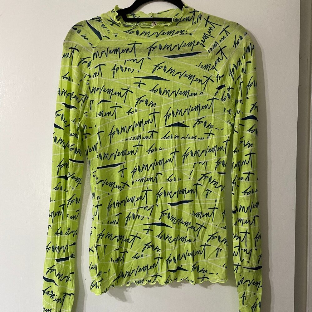 Free People Movement Mesh Long Sleeve Top – Size L